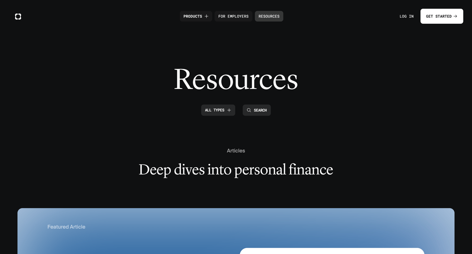 Origin Financial - Origin Resources screen