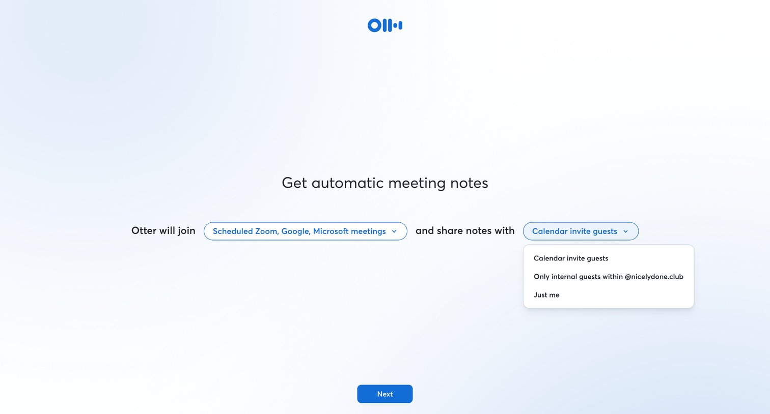 Otter - Otter Voice Meeting Notes - Otter.ai screen