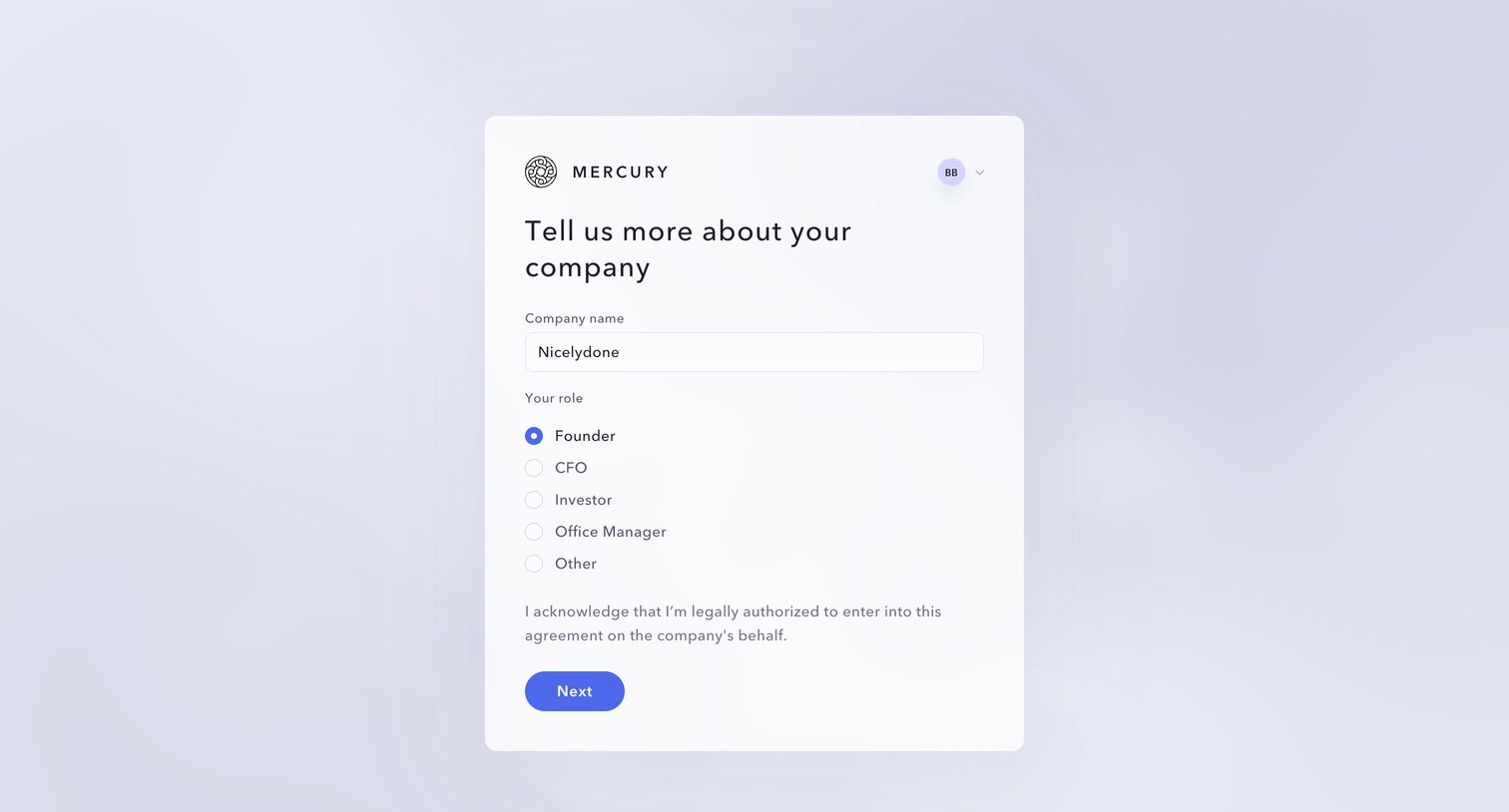 Mercury - Mercury | Banking for startups screen