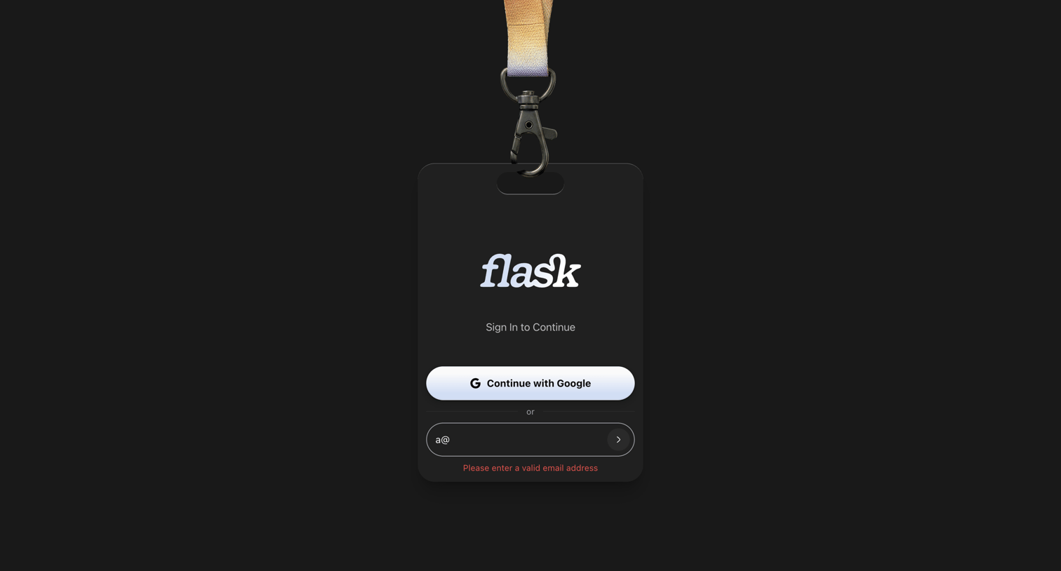 Flask - Login | Flask screen
