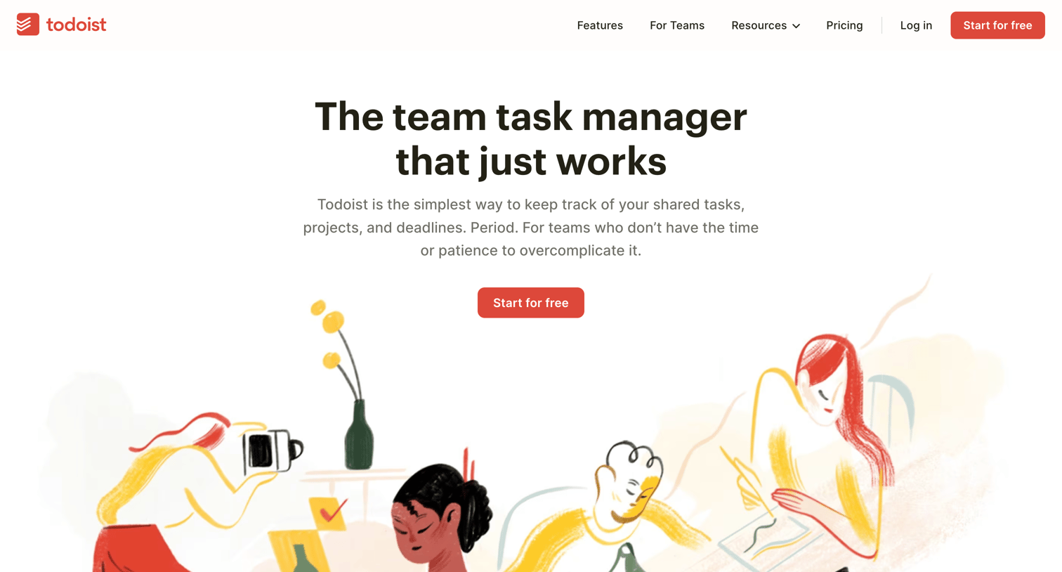 Todoist - Organize your team’s work, projects | tasks  Todoist Business screen