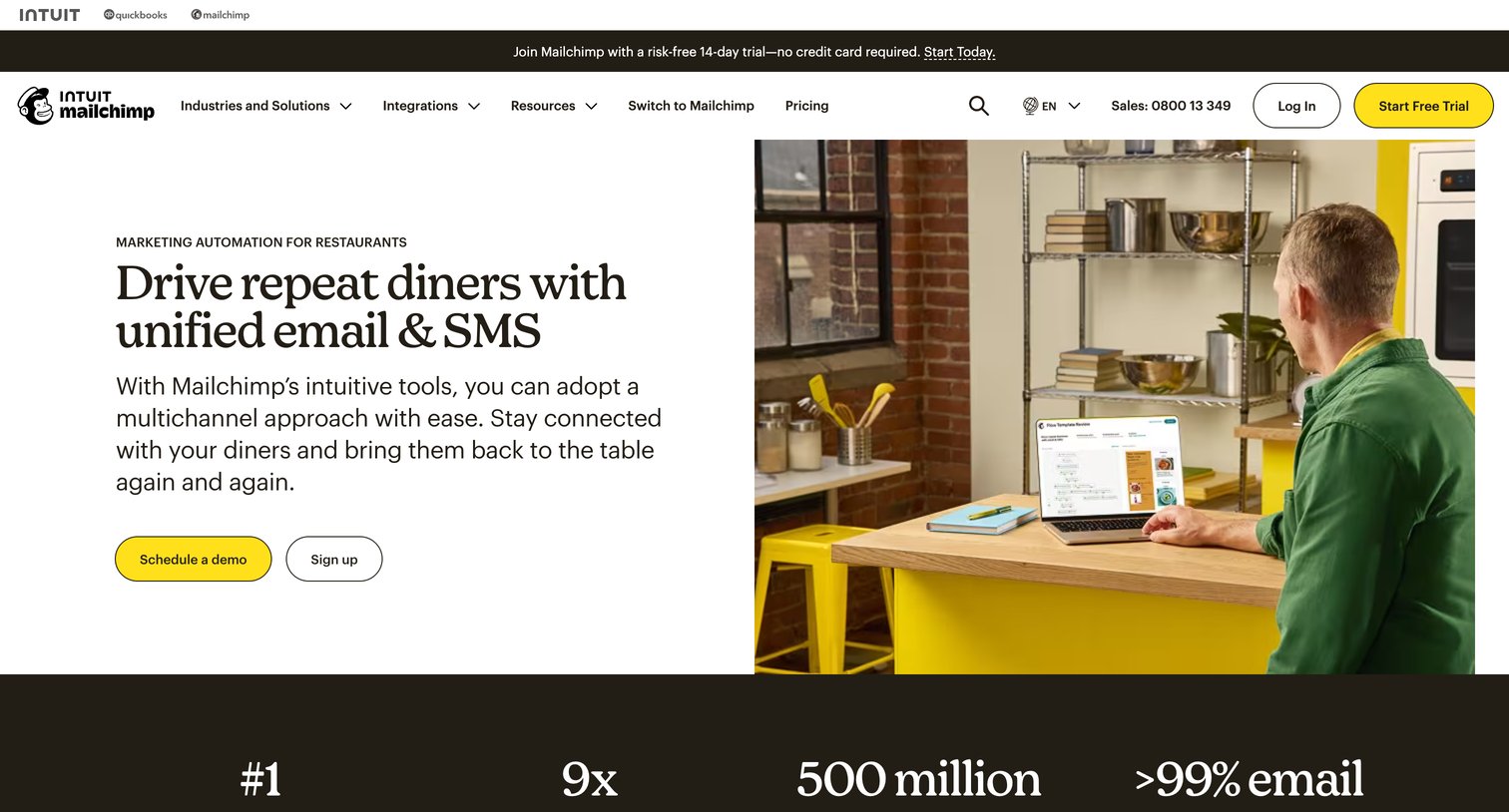 Mailchimp - Marketing Tools for Restaurants  Mailchimp screen