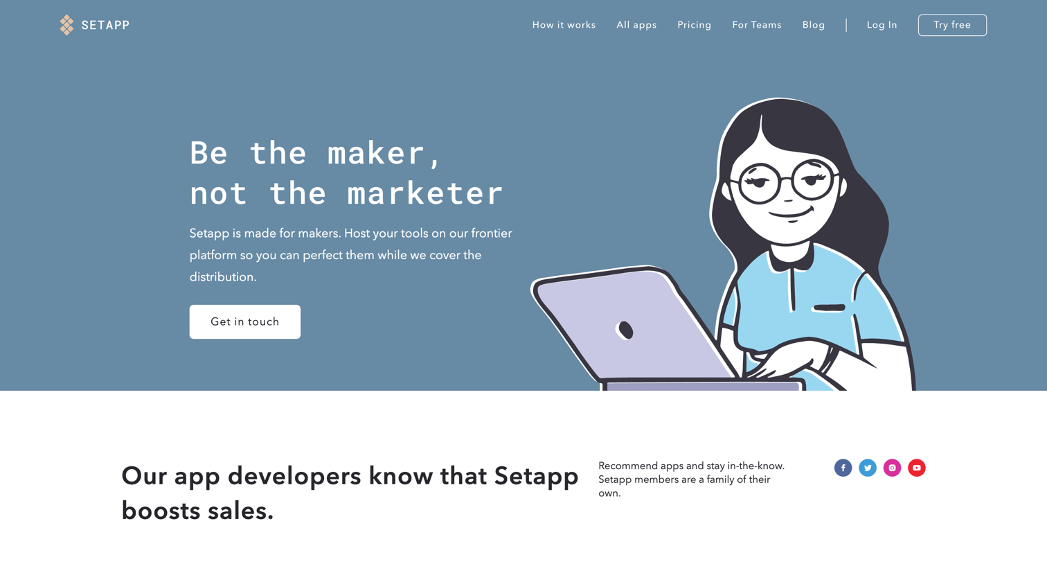 Setapp - Mac developers welcome | Setapp screen