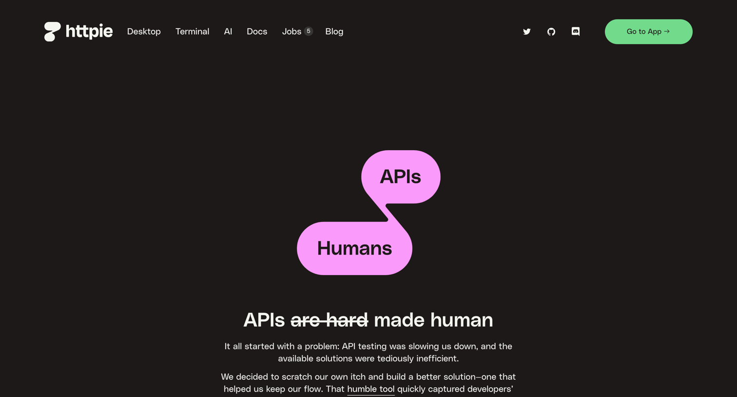 Httpie - About – HTTPie screen
