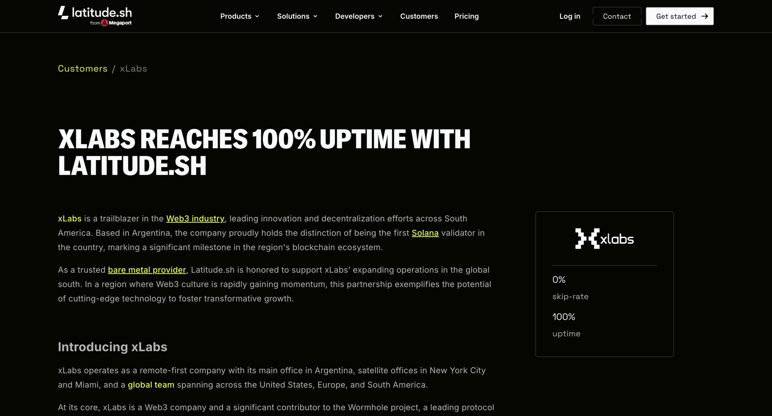 Latitude.sh - xLabs & Latitude.sh - Latitude.sh screen