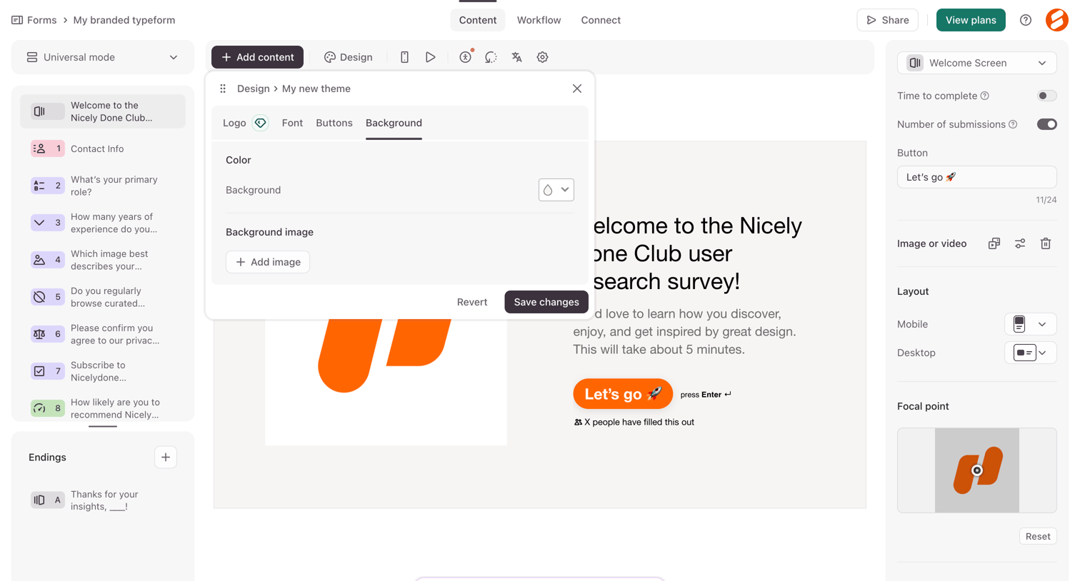 Typeform - Create from Typeform