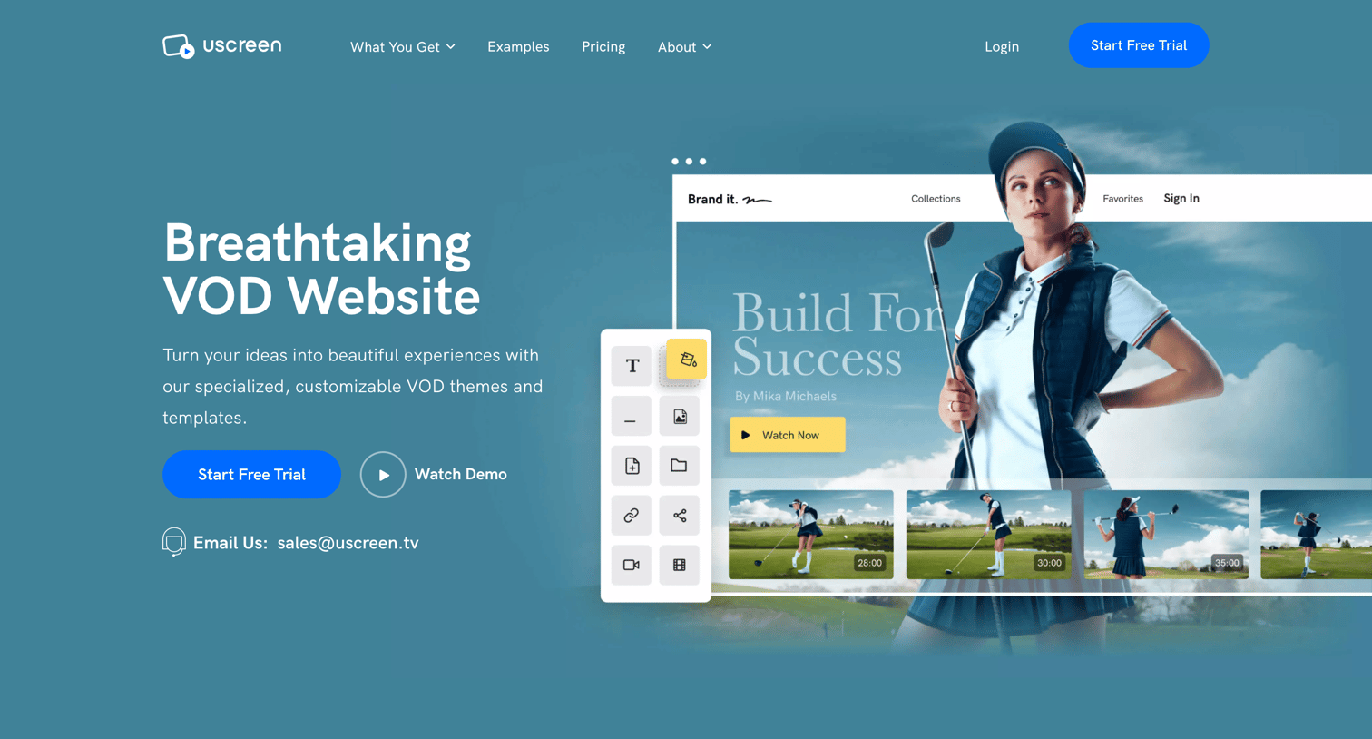 Uscreen - Create Powerful | Engaging VOD Websites With Uscreen screen