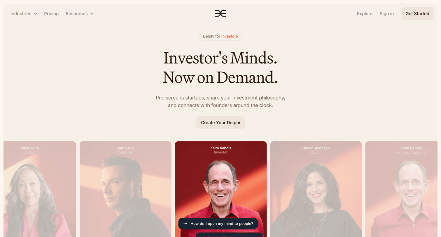 Delphi - Delphi for Investors | Scale Your Insight, Build Your Brand screen