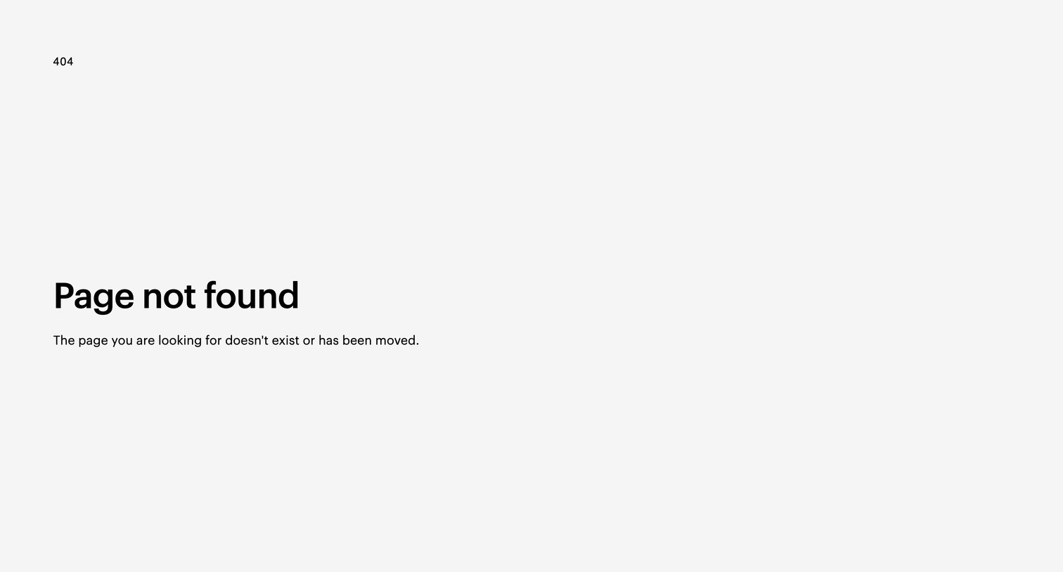 Assembly - 404 - Page not found screen