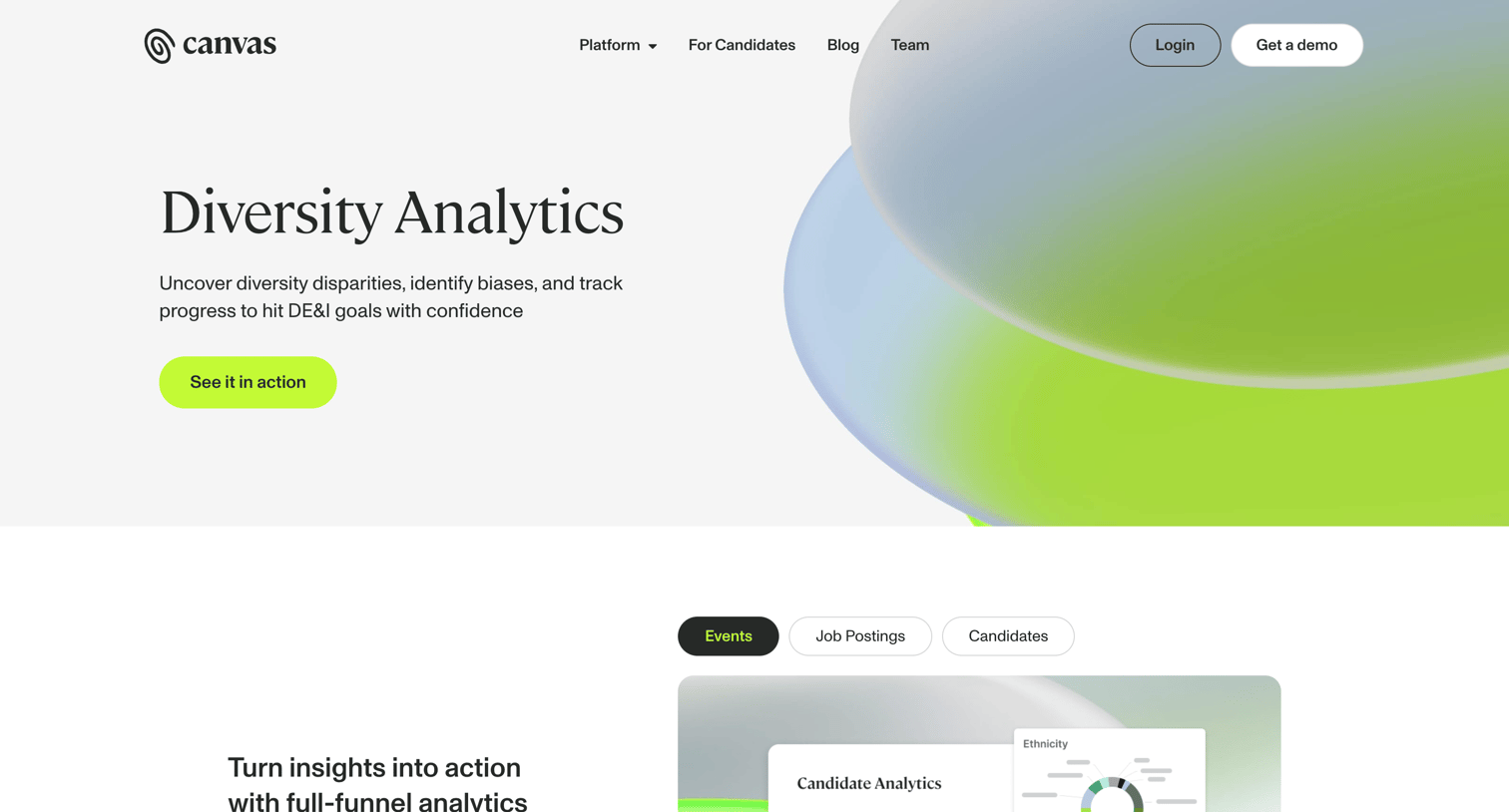 Untapped - Hiring | Recruitment Analytics Software Canvas screen