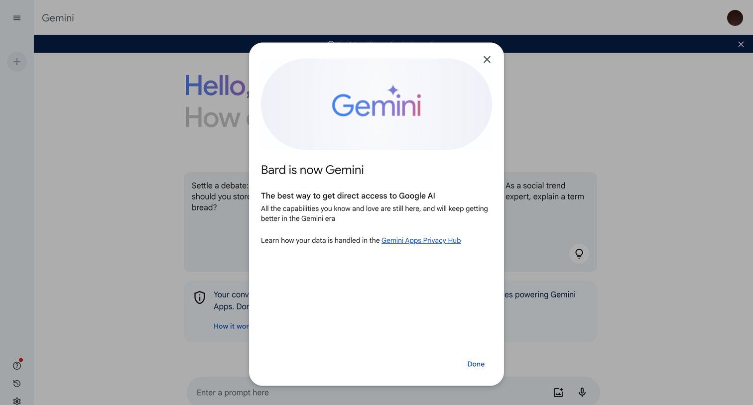 Gemini screen
