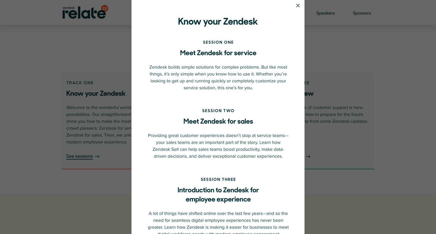 Zendesk - Zendesk Relate 2022 | On Demand screen