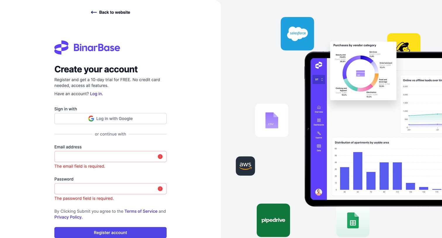 BinarBase - BinarBase for seamless analysis screen