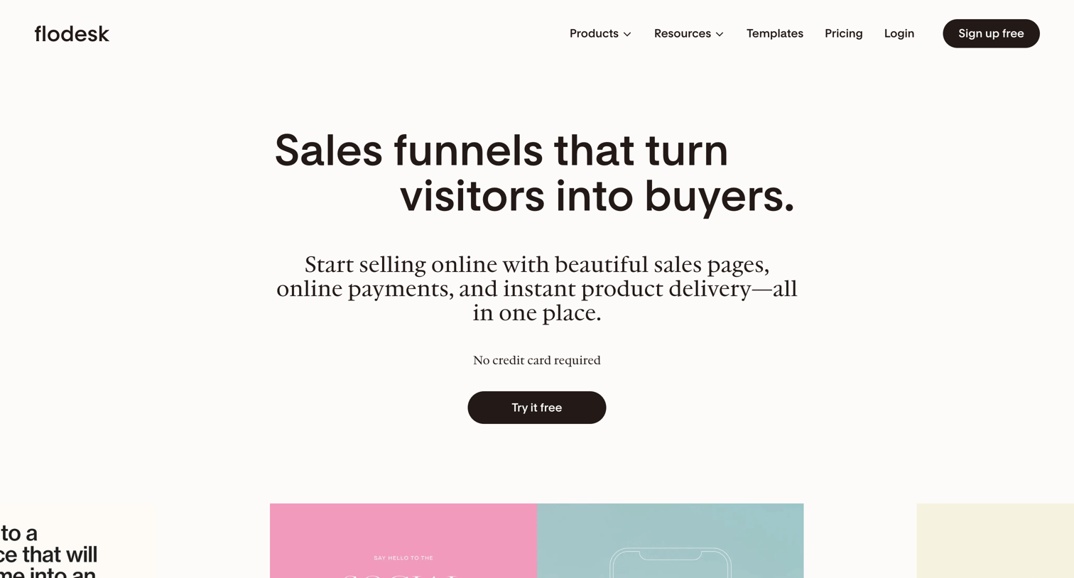 Flodesk - Build Brilliant Sales Funnels with Flodesk Checkout screen