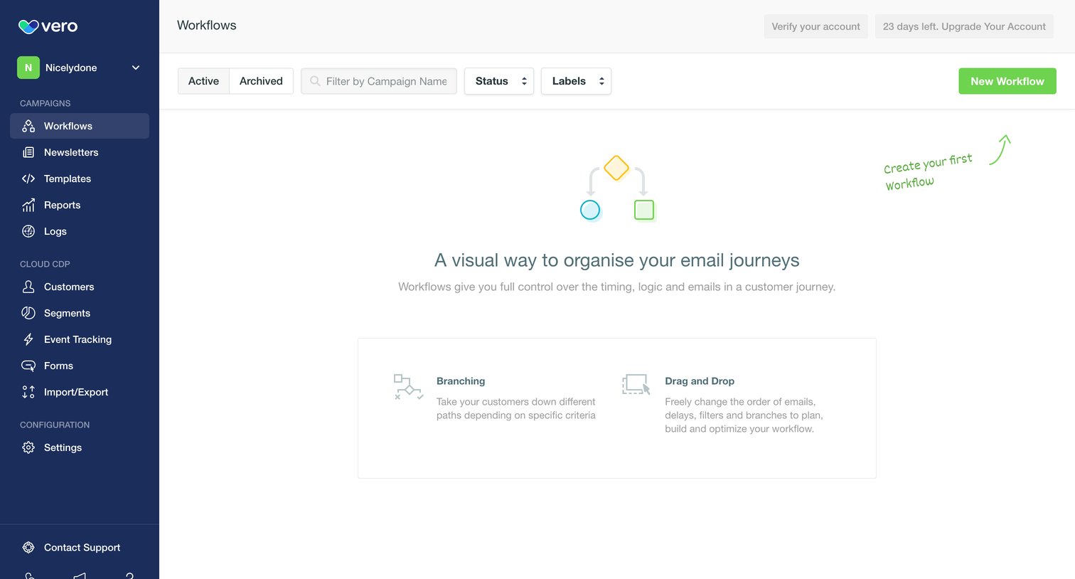 Vero screen