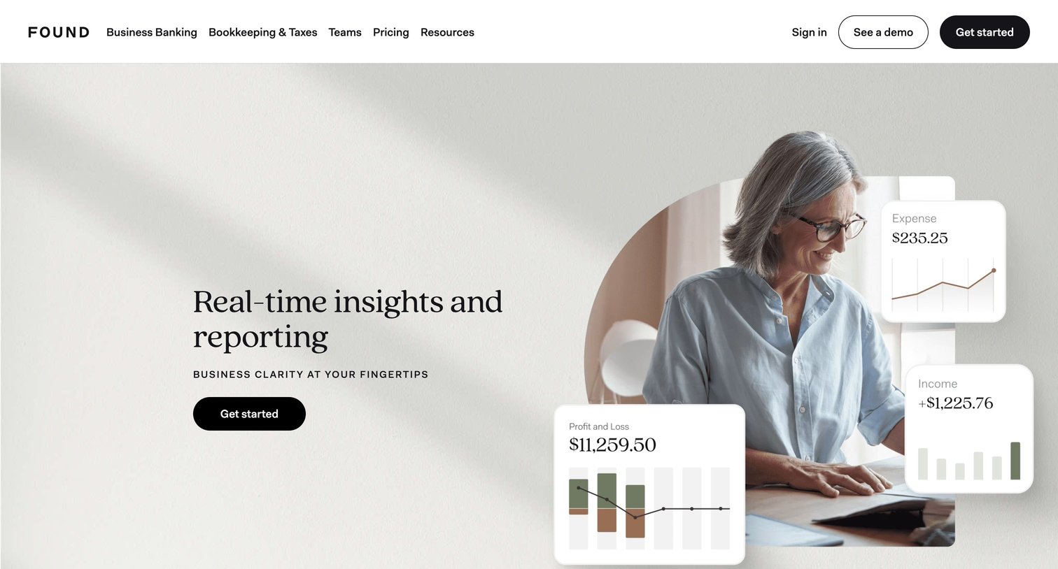 Found - Found  Real-Time Insights and Reporting for Quicker Wins screen
