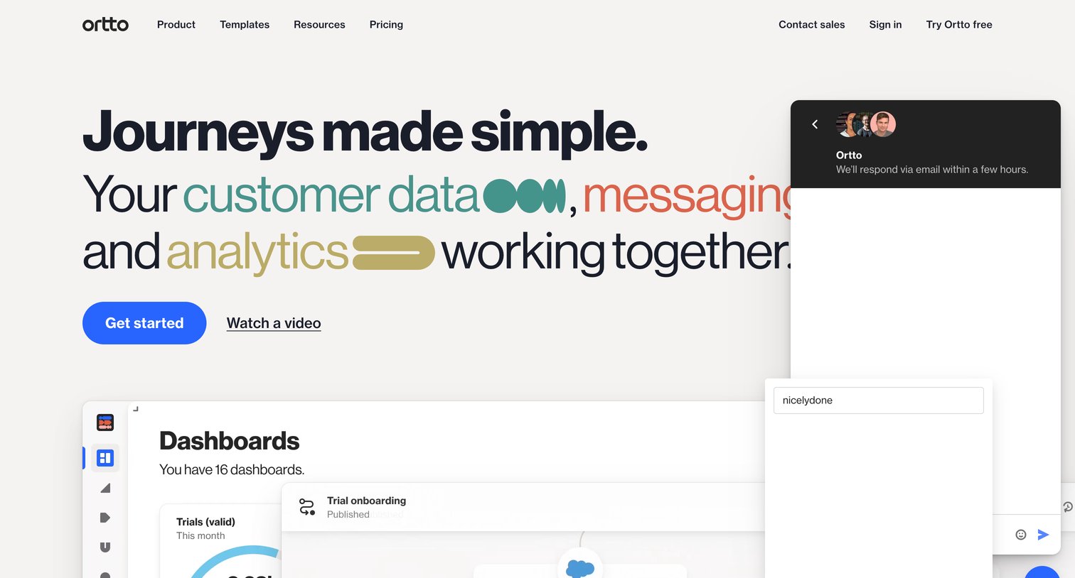 Ortto - Ortto Customer Data, Messaging | Analytics Working Together screen