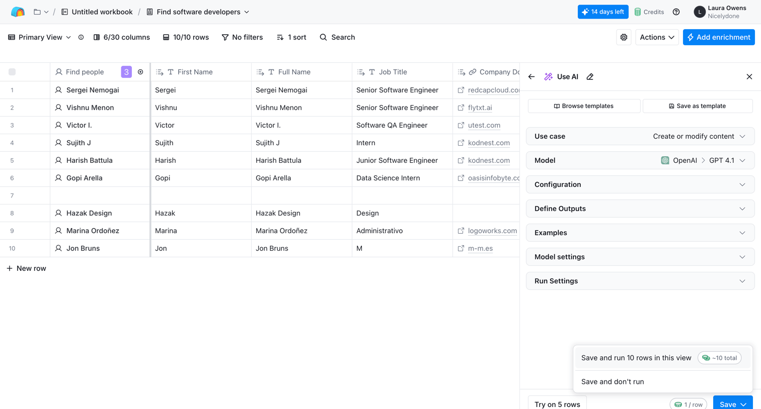 Clay - Clay | Find software developers screen