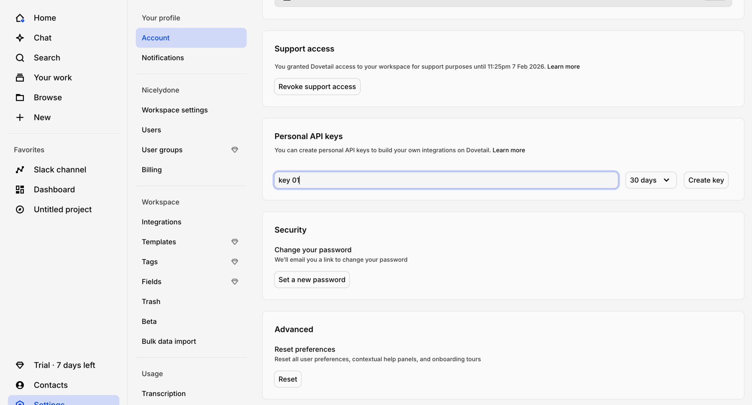 Account – Dovetail from Dovetail