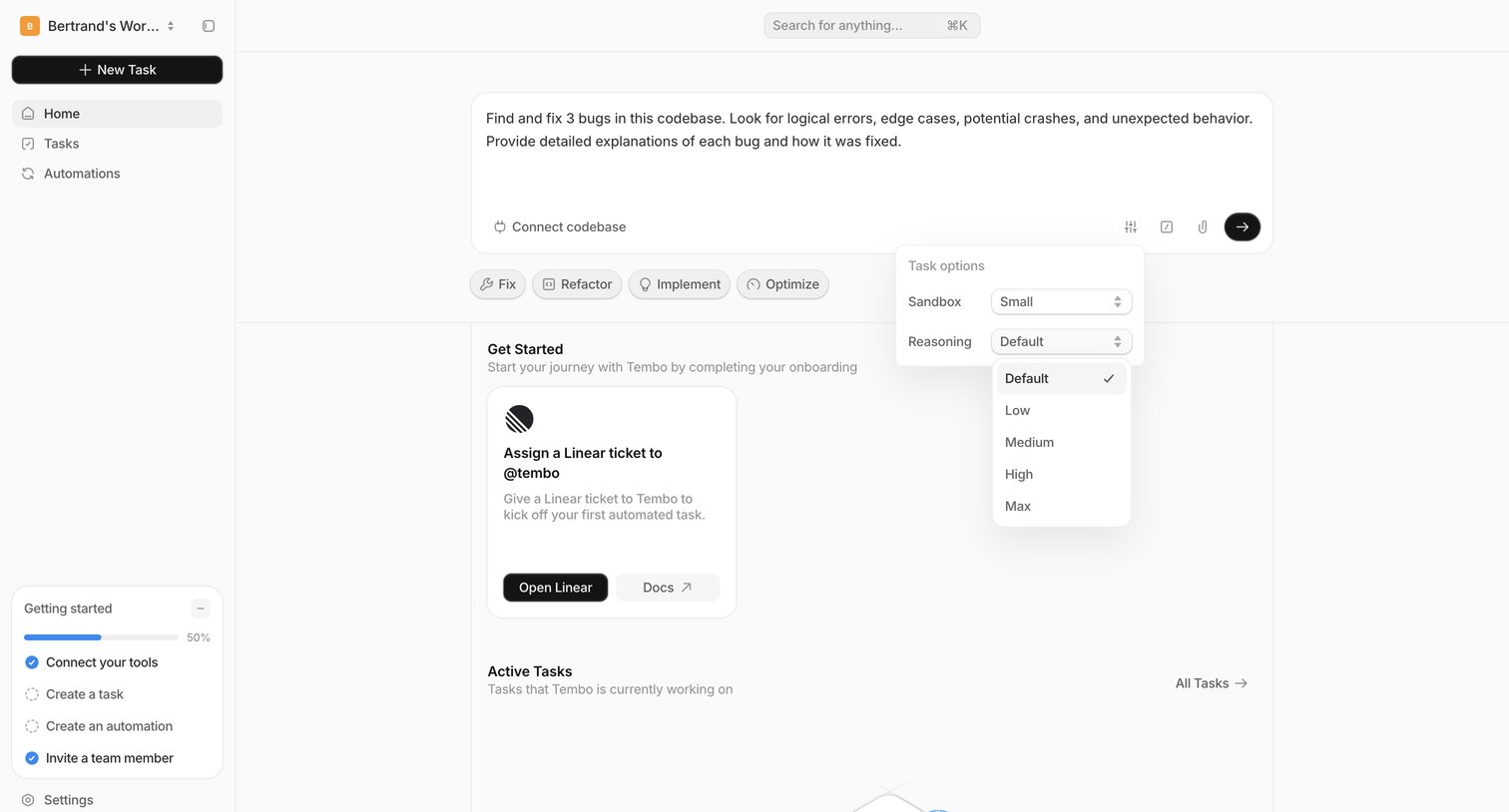 Dashboard — Tembo from Tembo