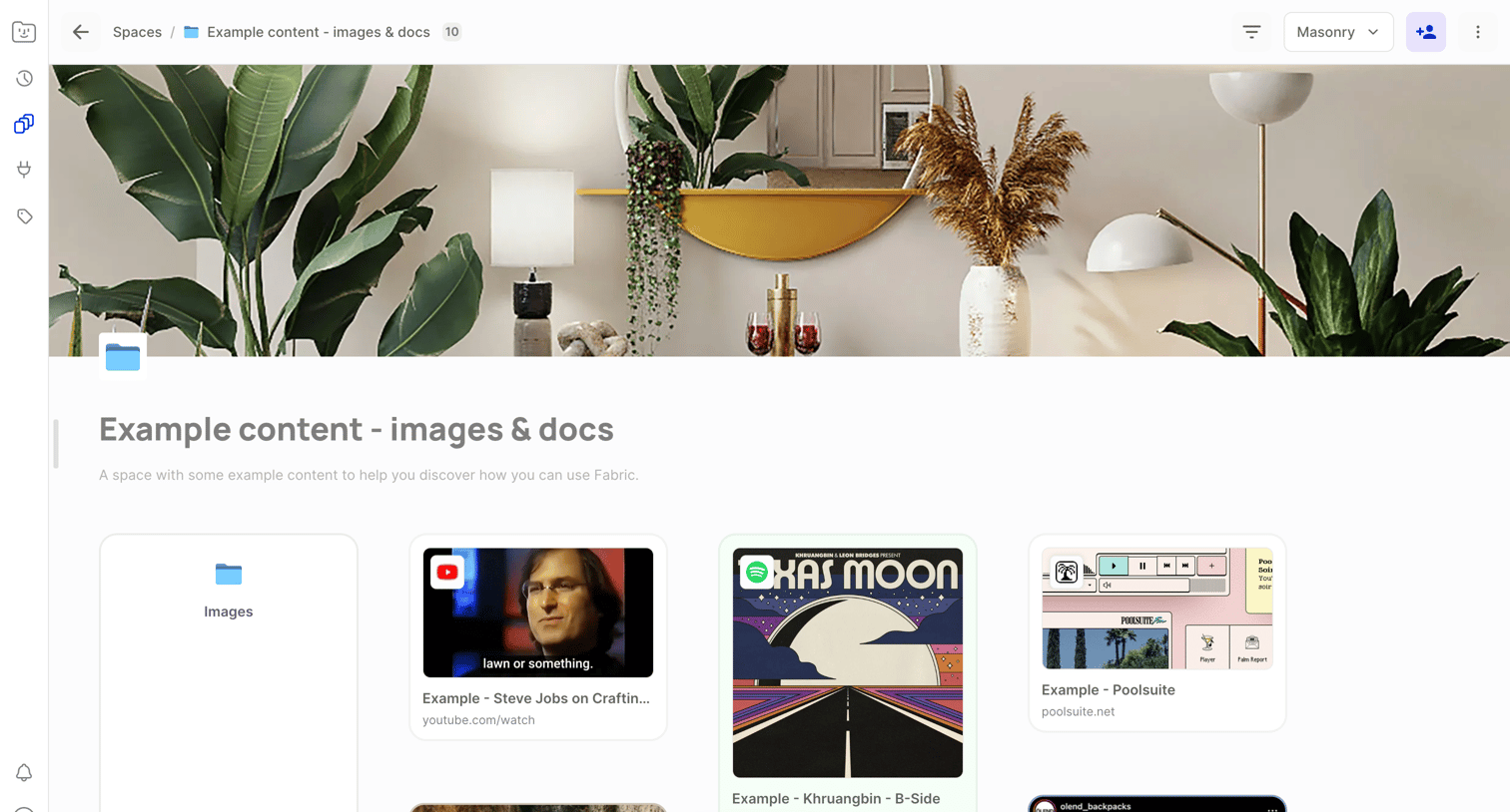 Fabric | Example content - images & docs from Fabric