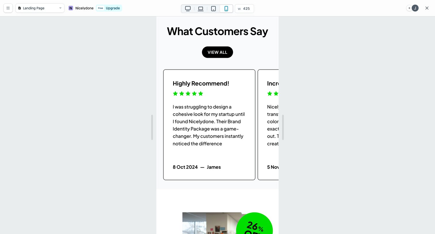 Instant - Page | Nicelydone screen