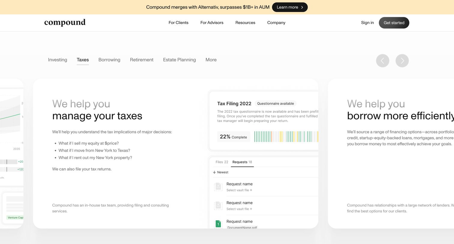 Compound Planning - Compound Planning | Modern Wealth  Investment Management screen