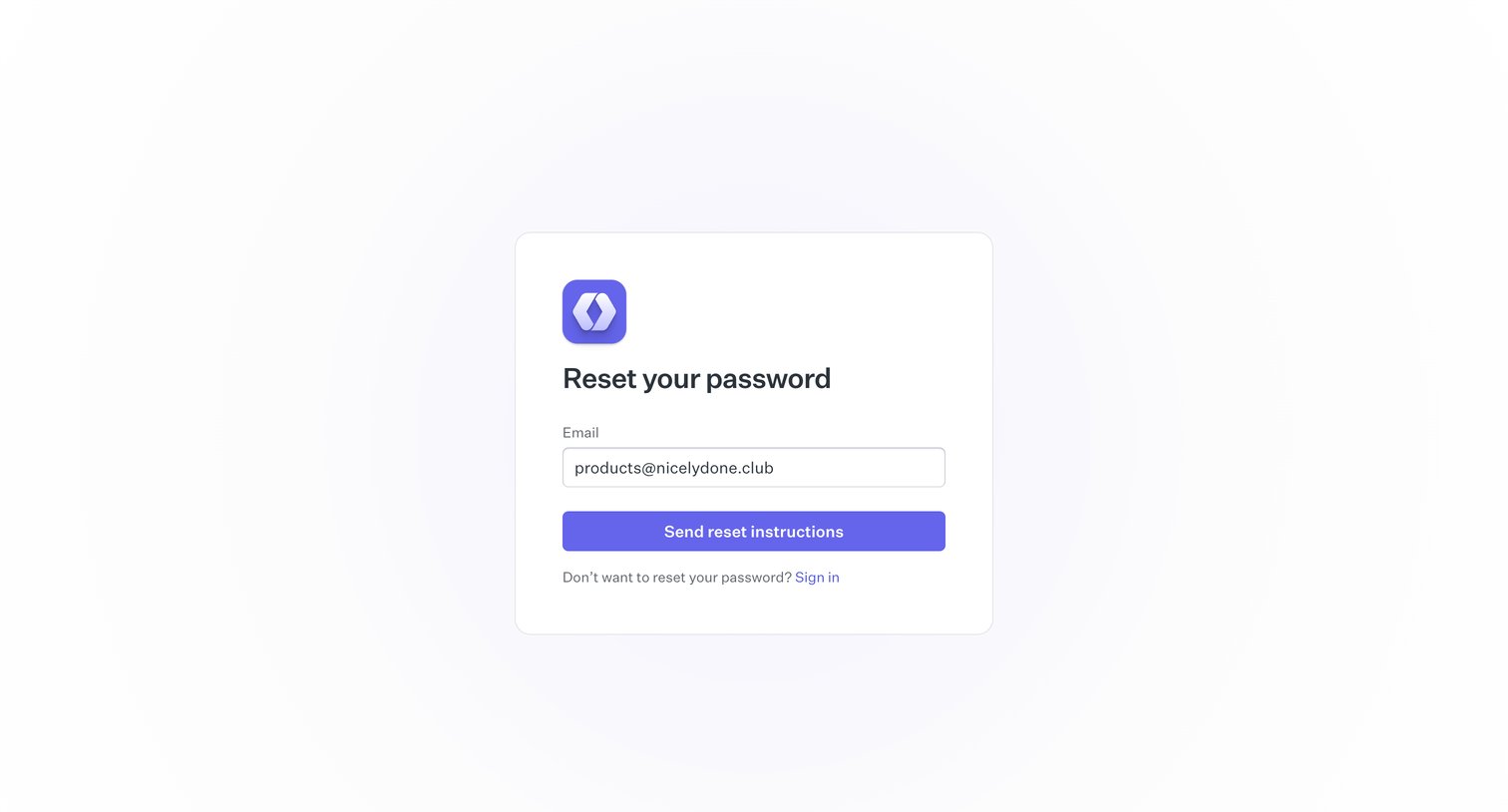 Reset password | WorkOS from WorkOs