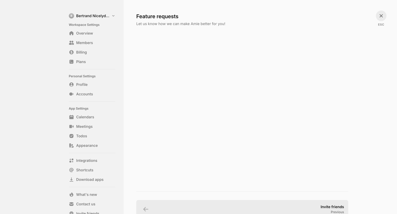 Amie screen