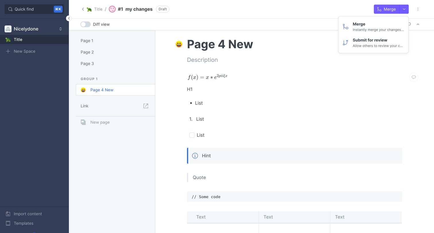 Gitbook - Page 3 - Title screen