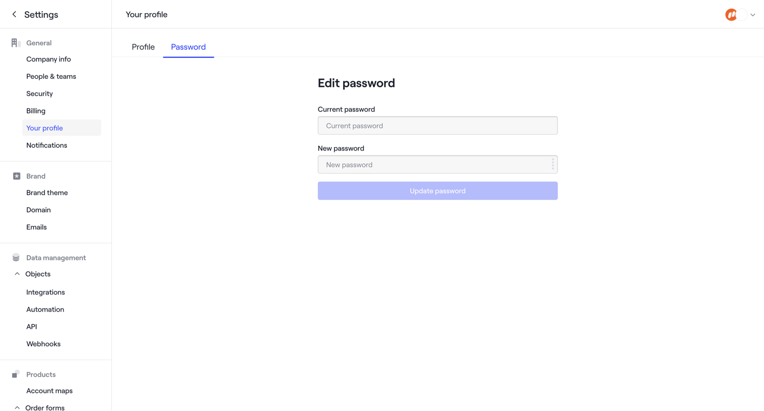 Dock - Dock · Settings screen