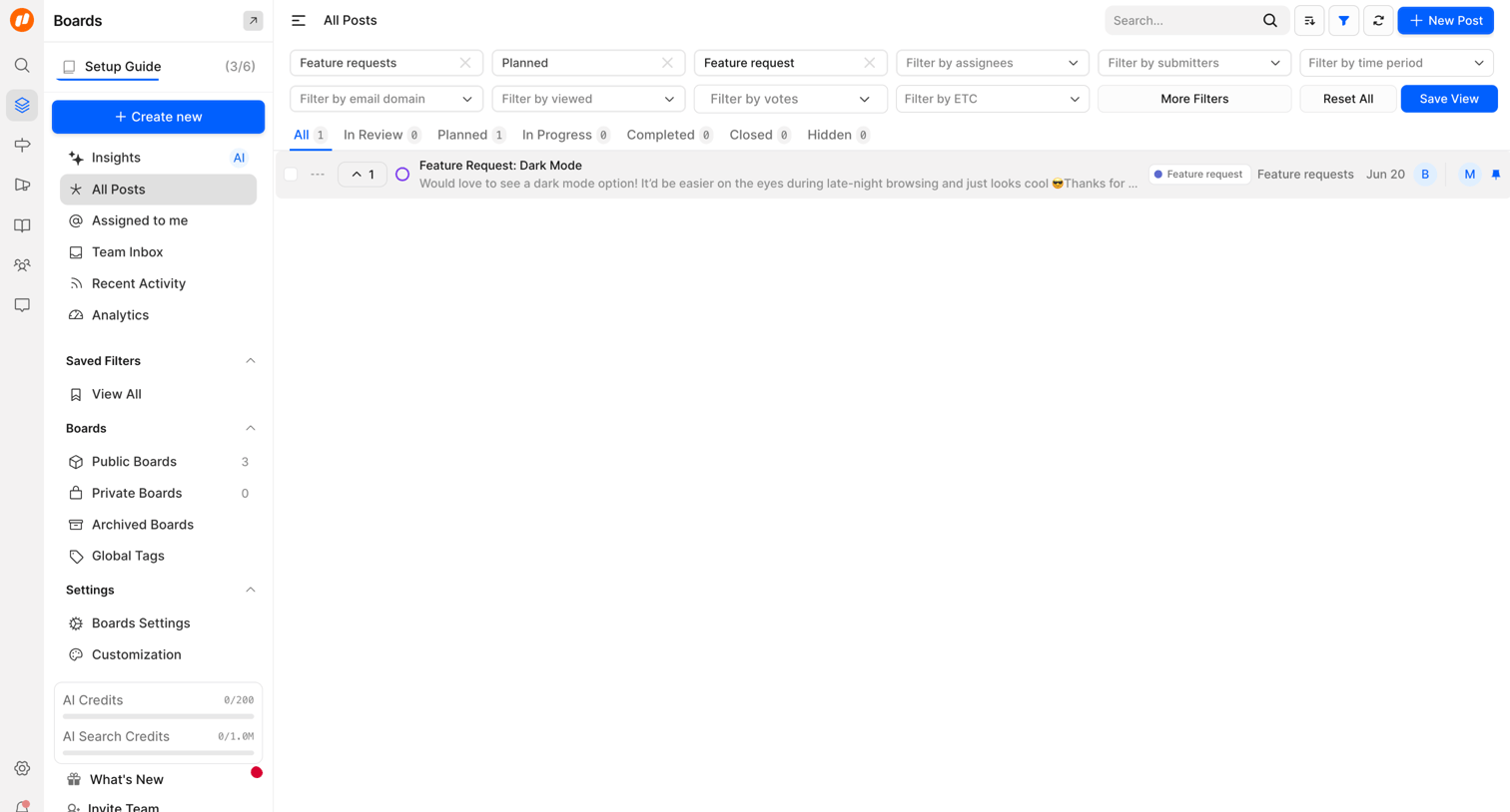 FeatureOS - All Posts | FeatureOS screen