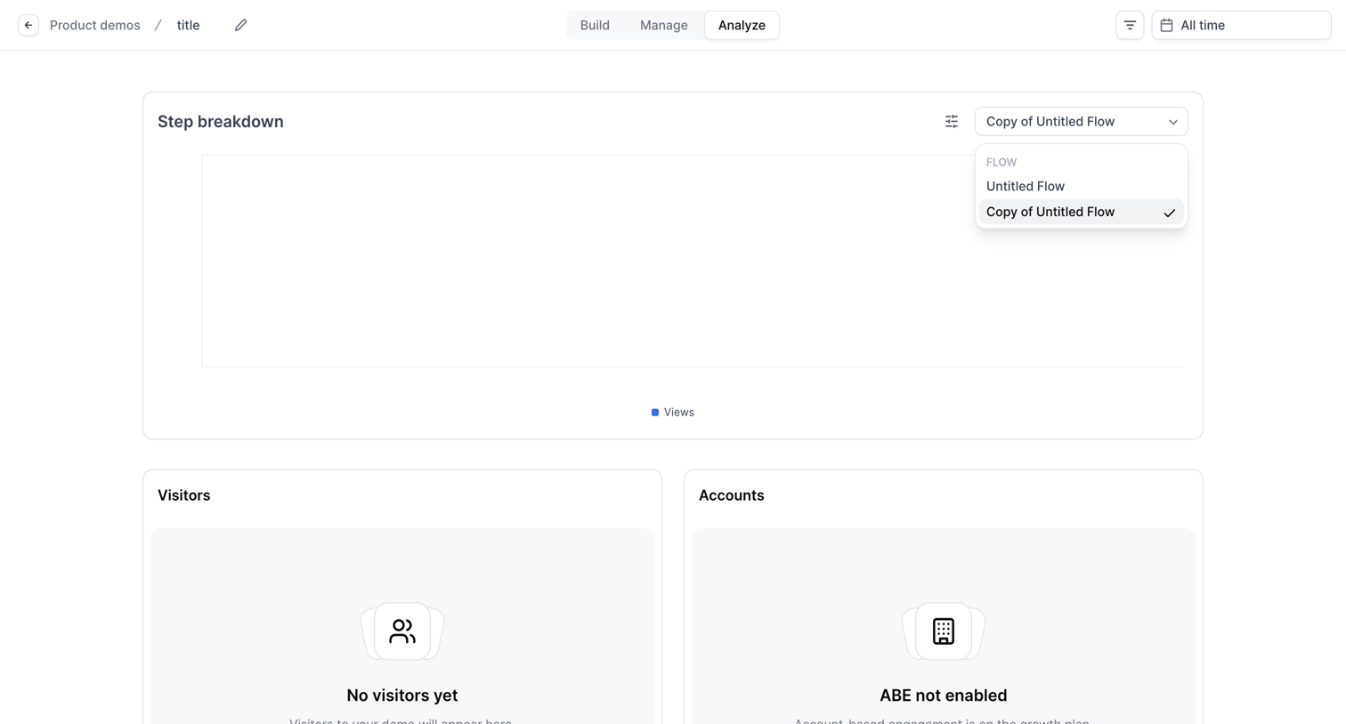 Navattic - Builder - Untitled Flow screen