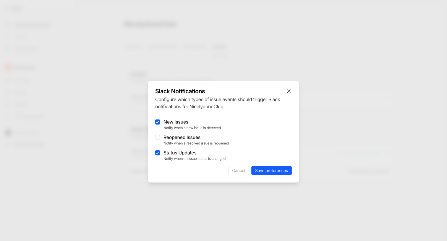 Nightwatch - Settings - NicelydoneClub - Nightwatch screen
