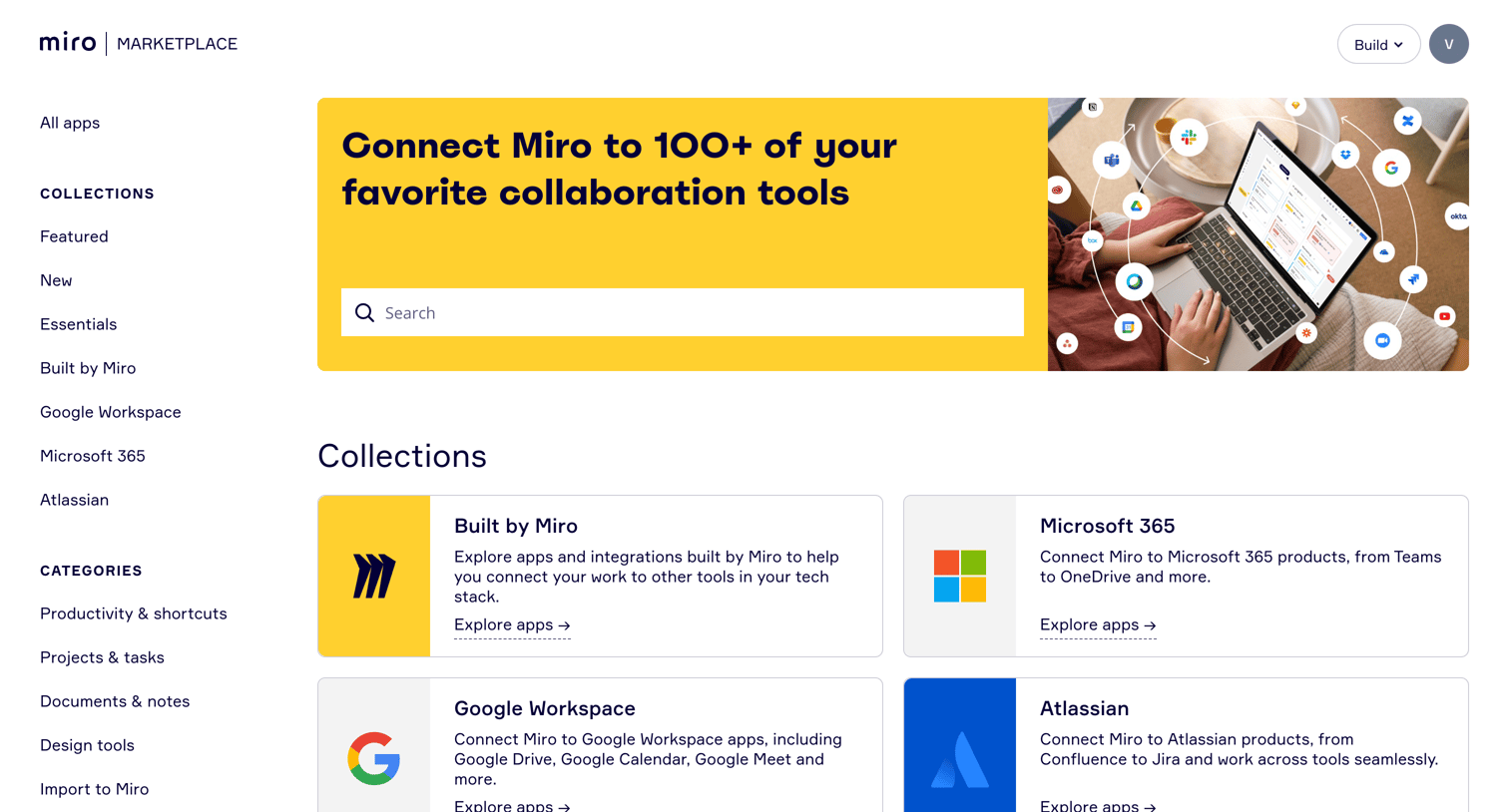 Miro - Team Collaboration Apps | Miro Apps Marketplace screen
