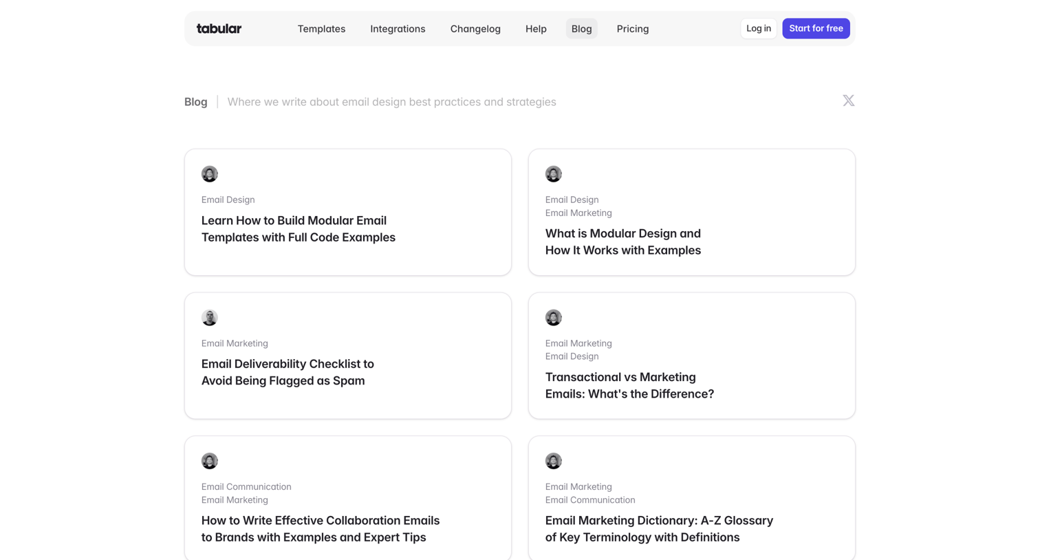 Tabular - Blog - Tabular screen