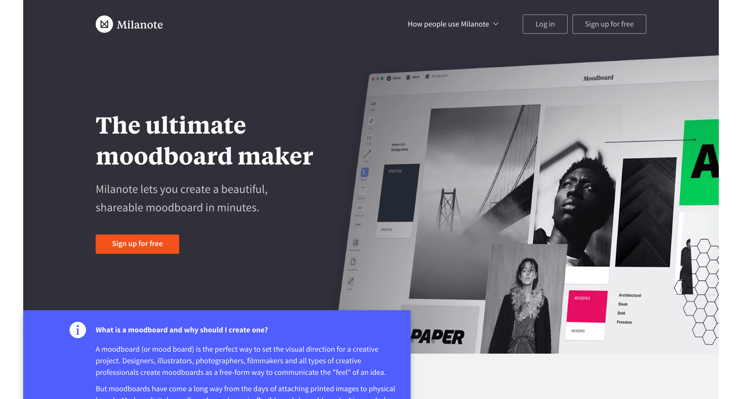 Milanote - Make A Moodboard - Free App Used By Top Creatives - Milanote screen