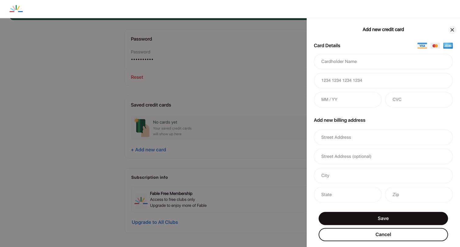 Account Settings - Fable | Stories for everyone from Fable