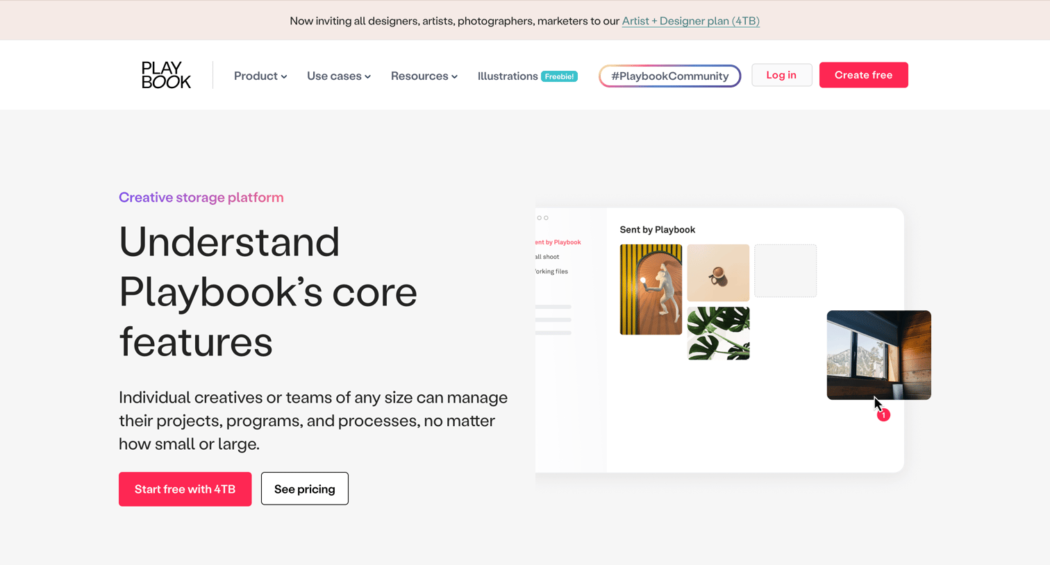 Playbook - Understand Playbook’s core features screen