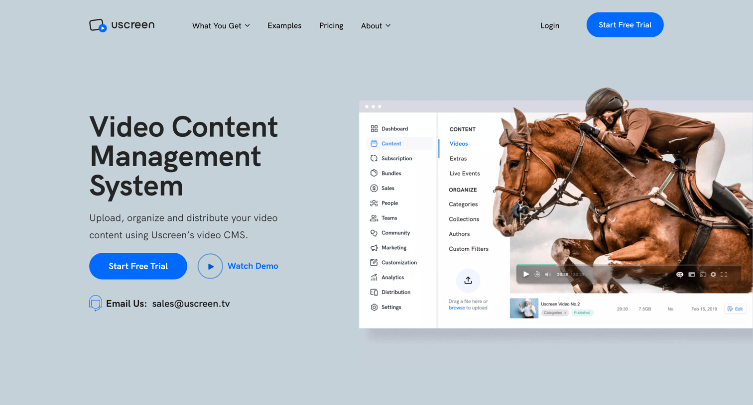 Uscreen - Video Content Management System CMS Scale Your VOD W Uscreen screen