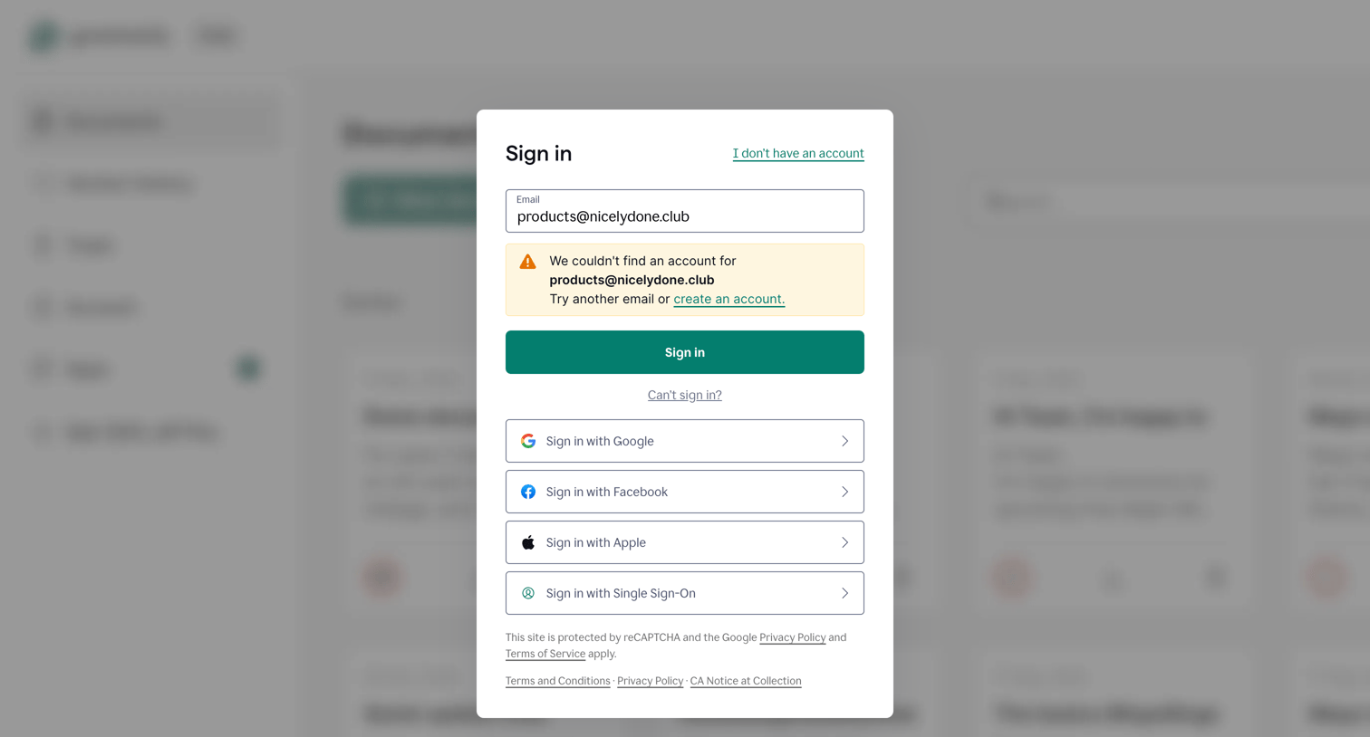 Grammarly - Login | Grammarly screen