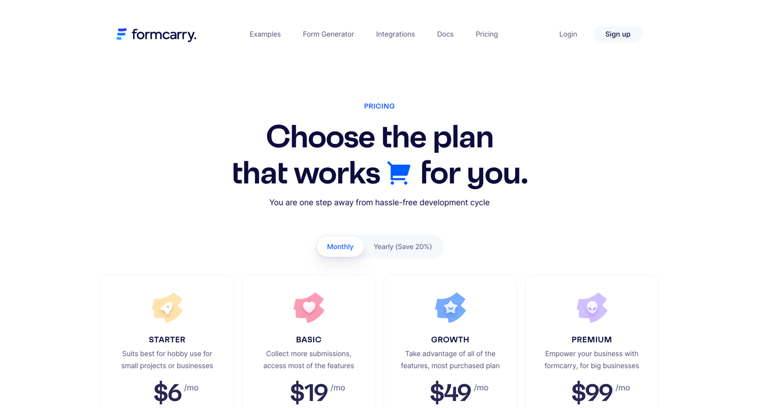 Formcarry - Pricing | Formcarry. screen