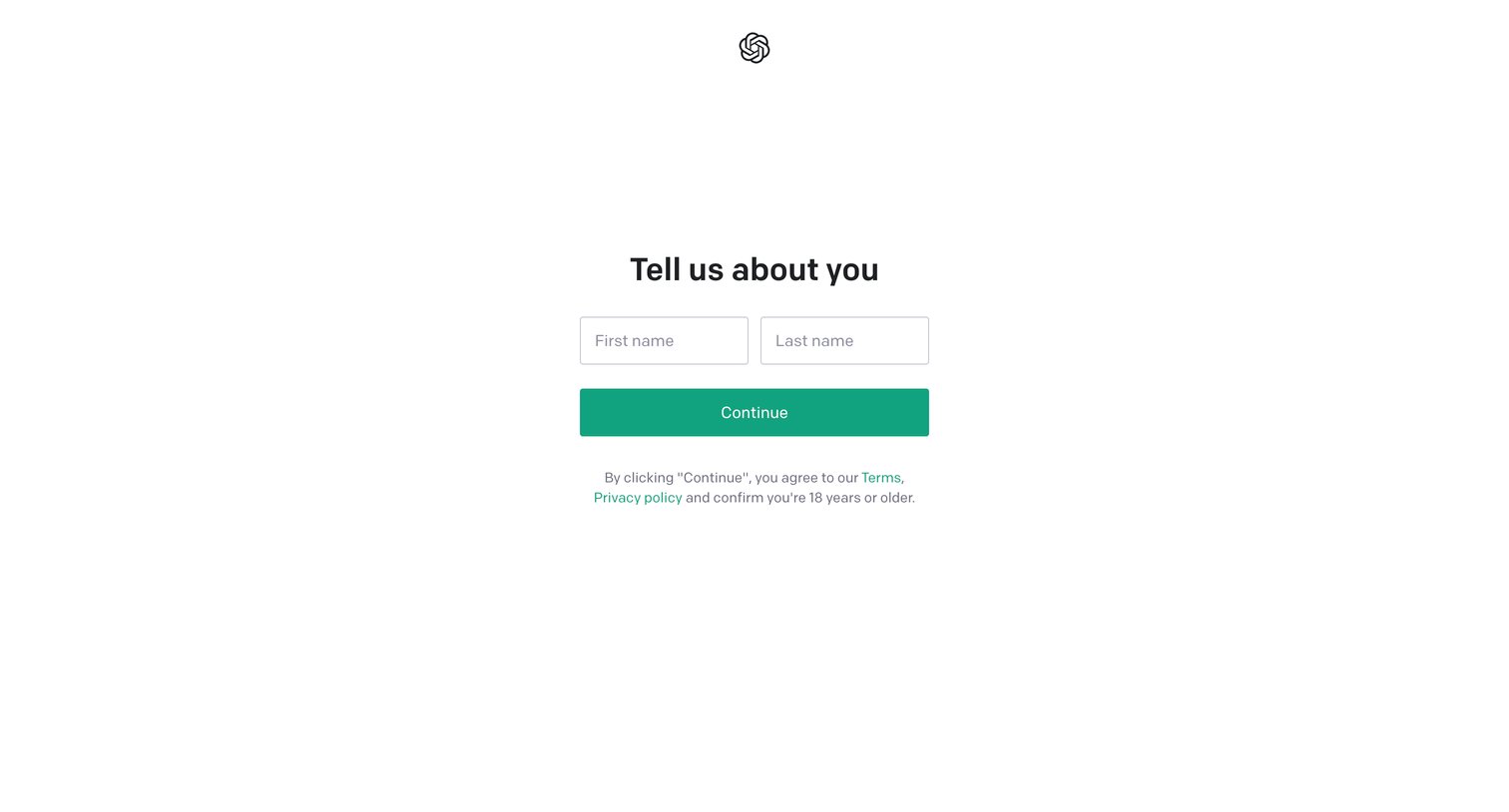 OpenAI - OpenAI API screen
