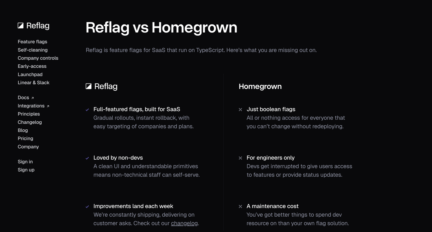Reflag - Reflag vs Homegrown screen