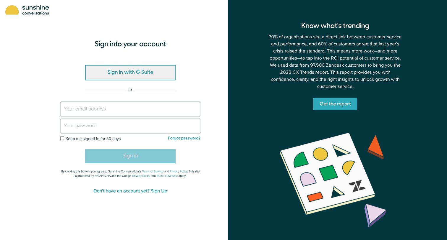 Zendesk - Sunshine Conversations screen