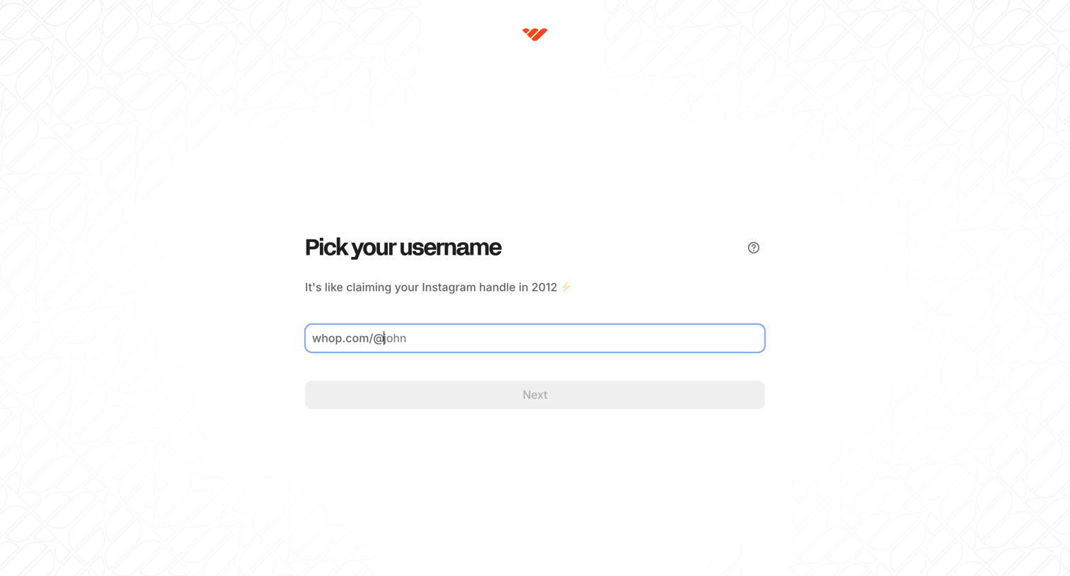 Whop - Home | Whop screen
