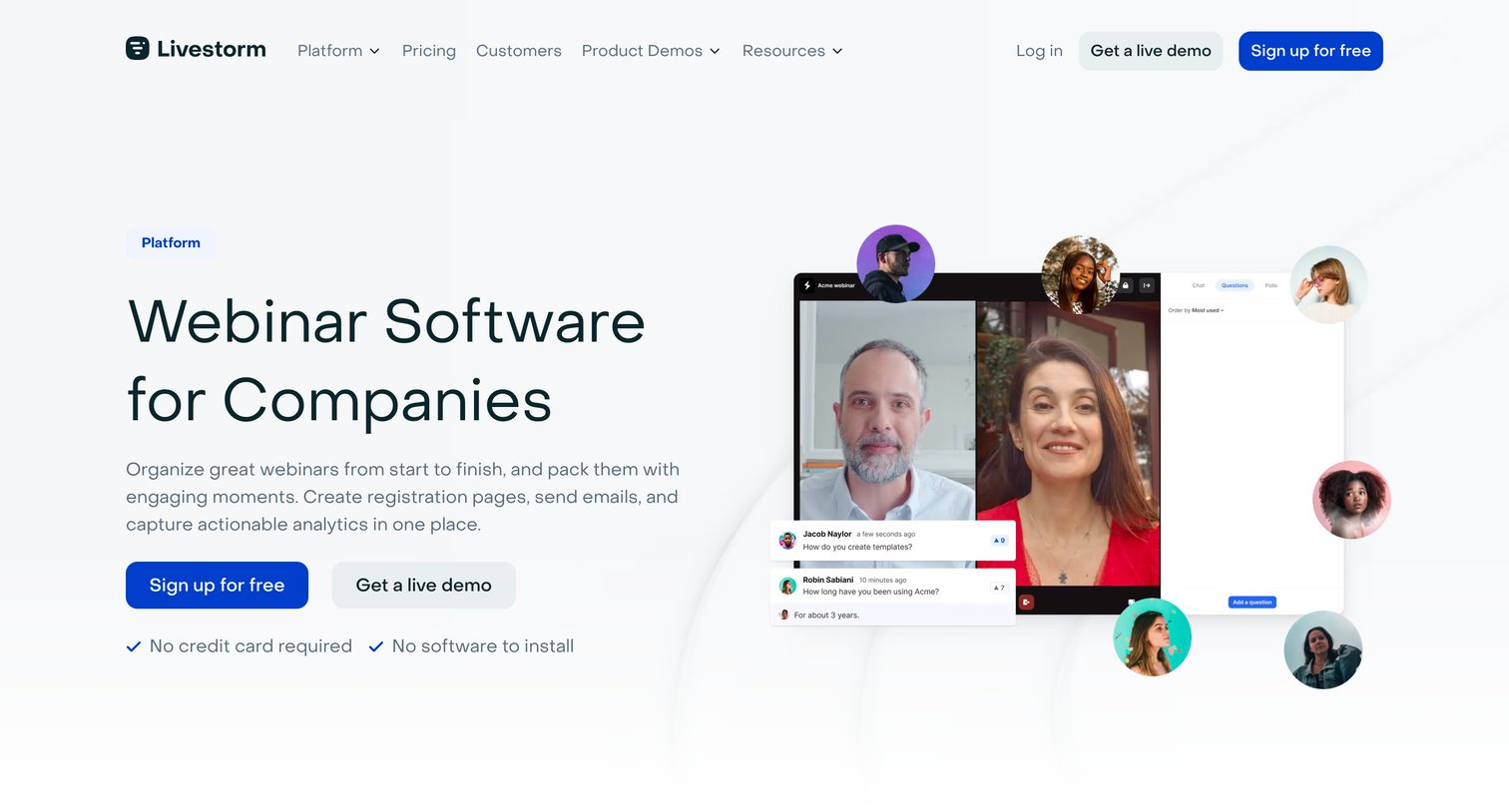 Livestorm - Webinar Software For Companies. No Download. Try It Free. | Livest screen