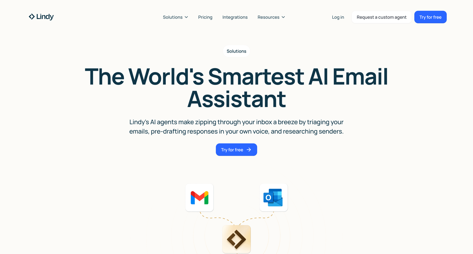 Lindy - AI Email Automation - Lindy screen