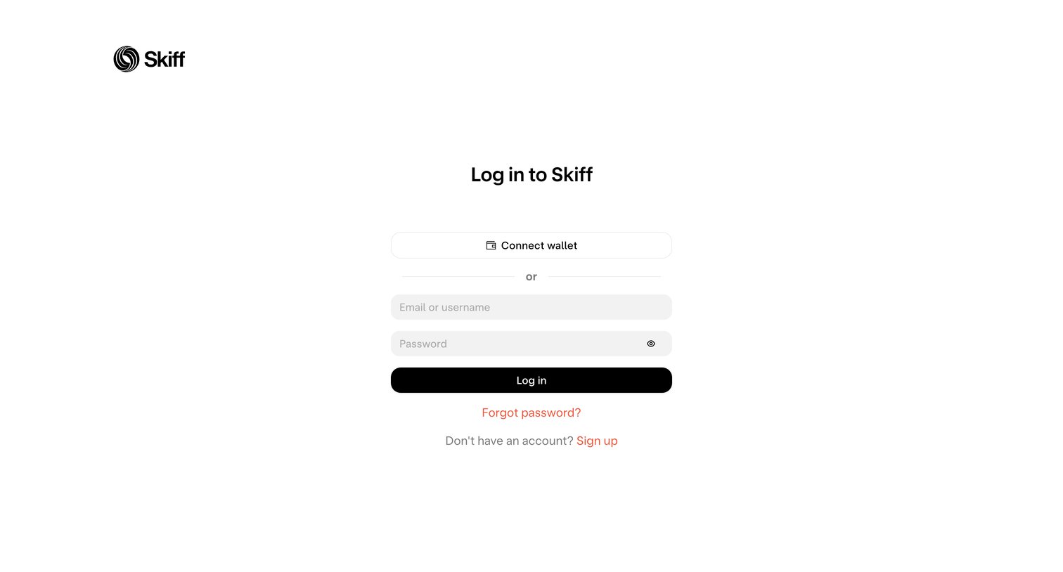 Skiff screen