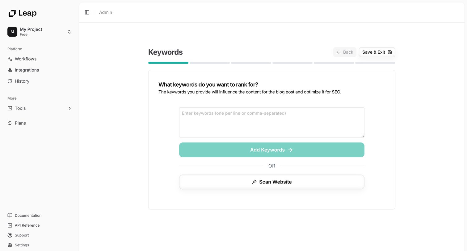 Leap - Leap AI | Automate any workflow with AI screen